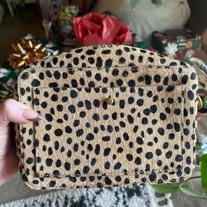 Madewell Spotted Calf Hair Transport Camera Bag